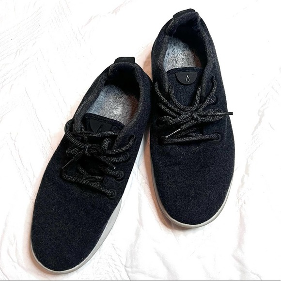 Allbirds Mens Wool Runners charcoal black size 10 - Picture 1 of 8